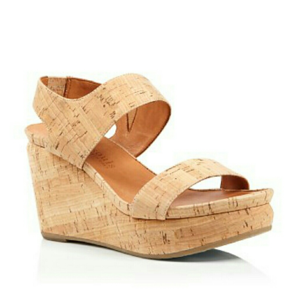 NEW Gentle Souls Wedge Platform Cork Sandal