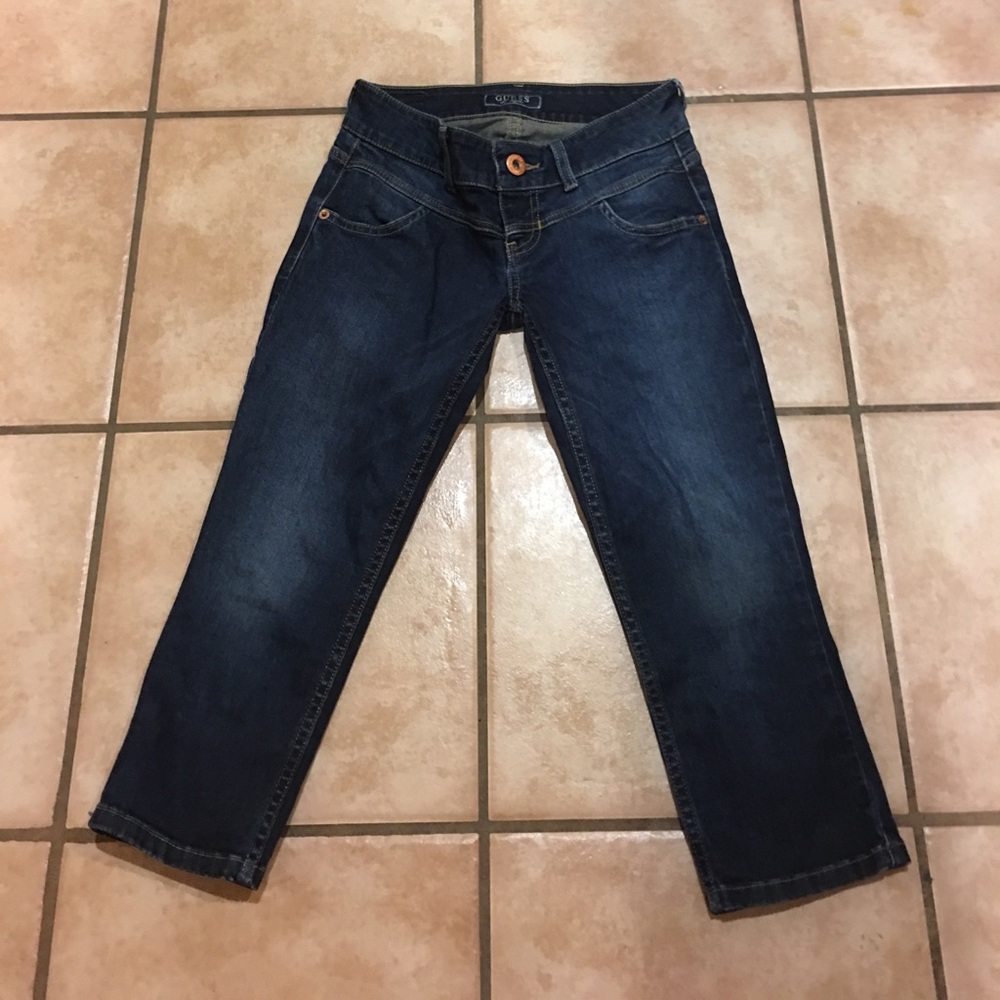4/$50 GuessLosAngeles Capri Jeans zipleg cuffs