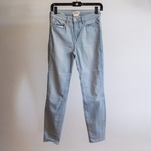 L'Agence powder wash skinny jean