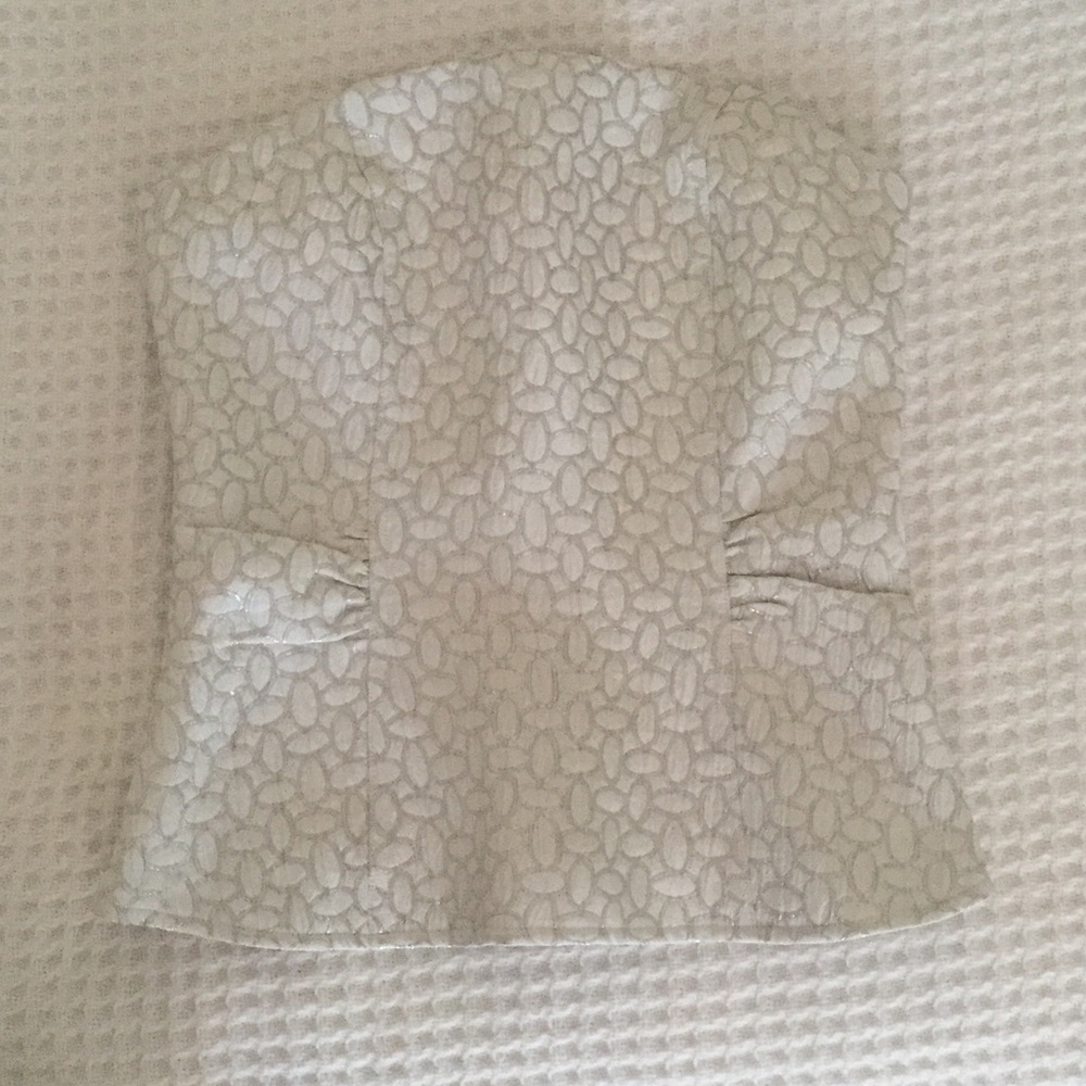 The limited white strapless top new w/tag