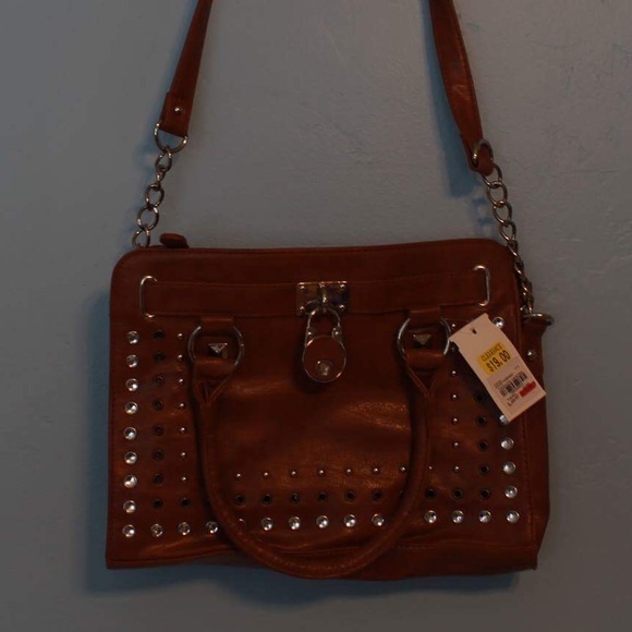 Brown beaded satchel - Picture 1 of 3