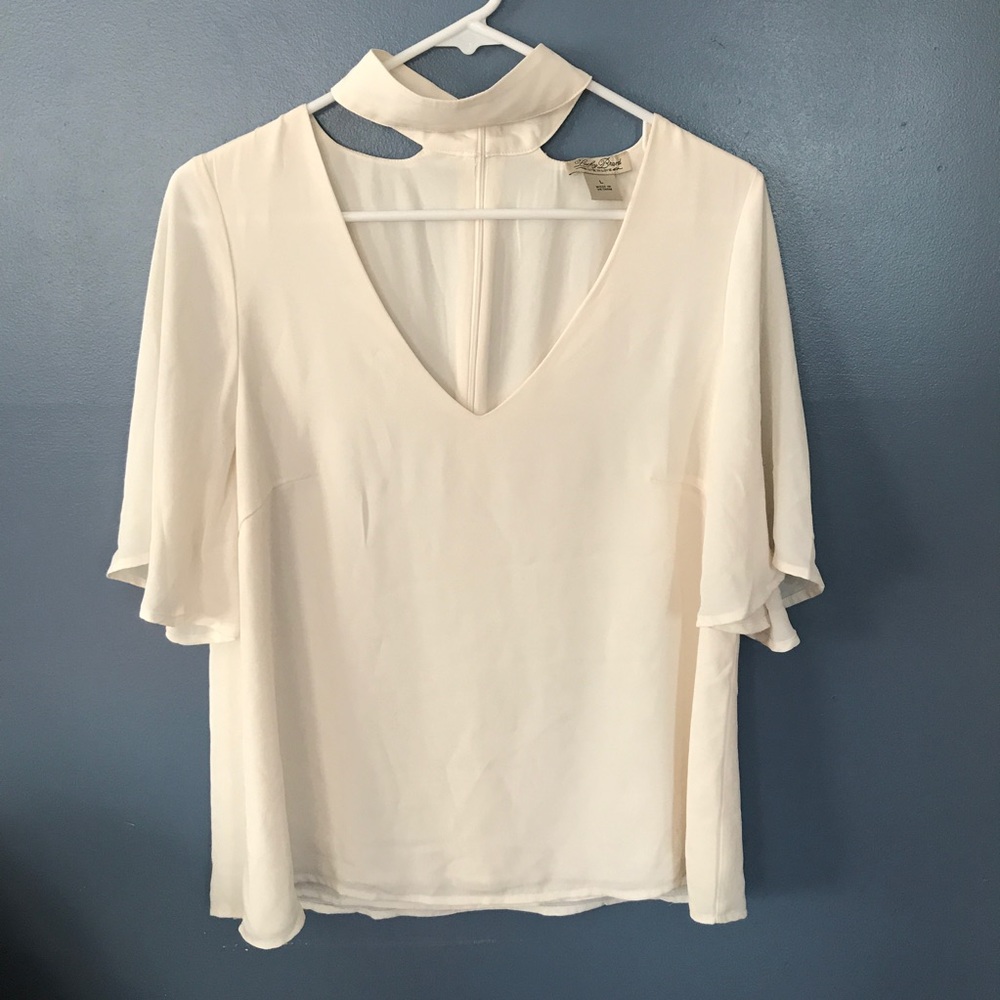 Lucky Brand - V Neck blouse with Choker