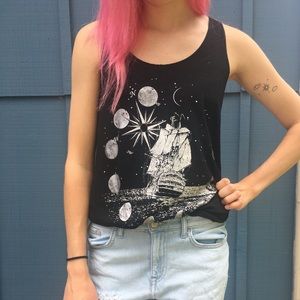 phases of the moon tank top