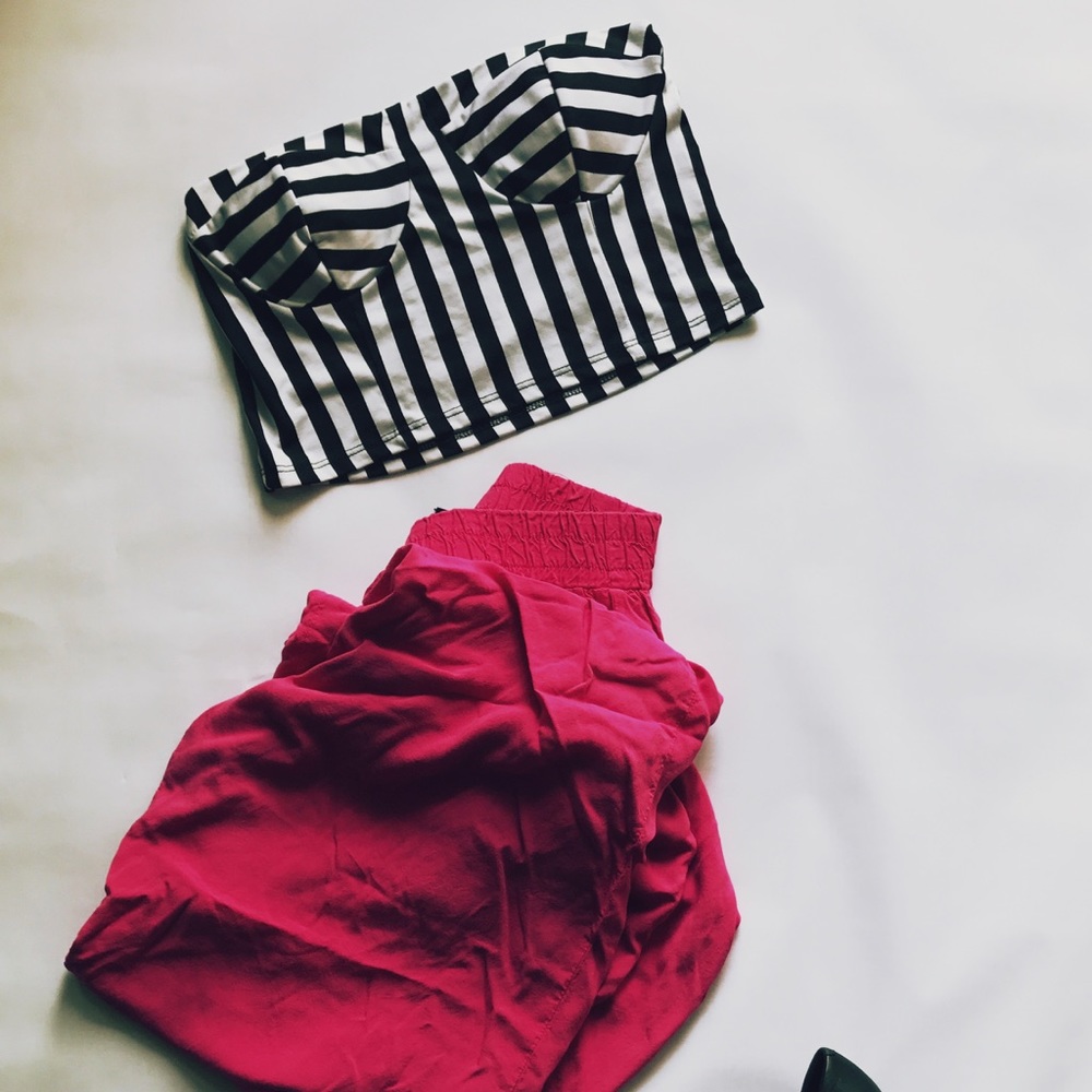 Black & White Crop top