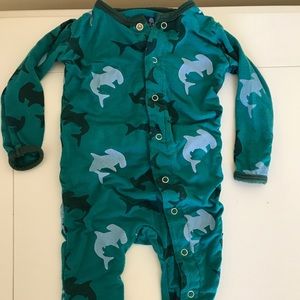 Kickee Pants Lagoon Hammerhead print