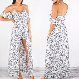 Paisley Romper Maxi