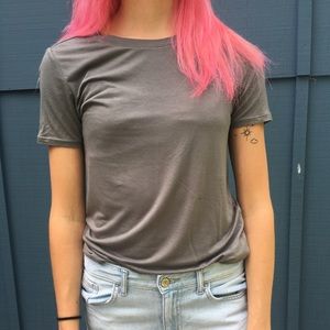army green t-shirt