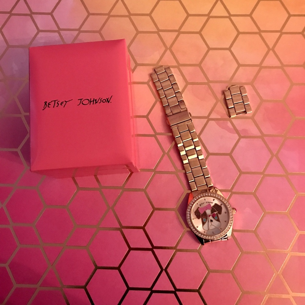 🐶Repairable Betsey Johnson Puppy Rosegold Watch🐶