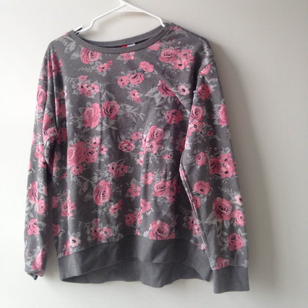 H&M Divided Brand Floral Sweatshirt