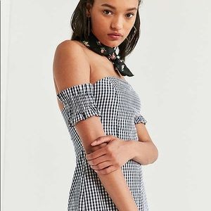 Gingham urban outfitters romper