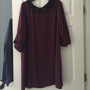 Maroon Lauren Conrad dress
