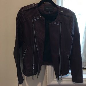 BCBG real leather Moto jacket