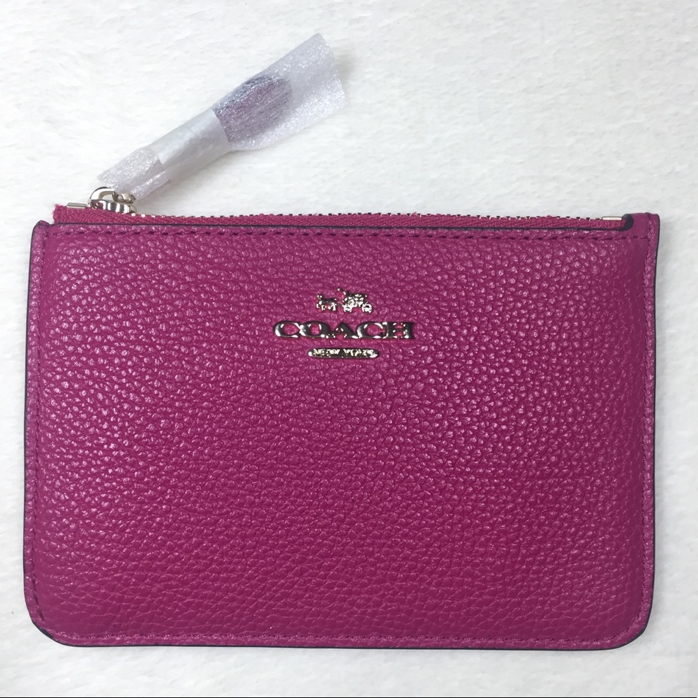 BNWT Coach Leather Key Pouch