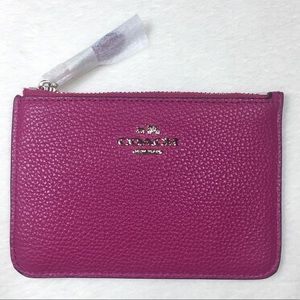 BNWT Coach Leather Key Pouch