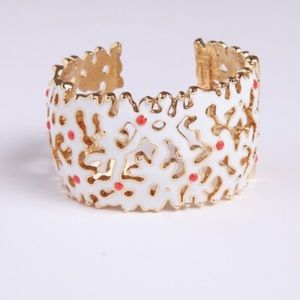 Lilly Pulitzer Coral "Siesta" Hinged Cuff