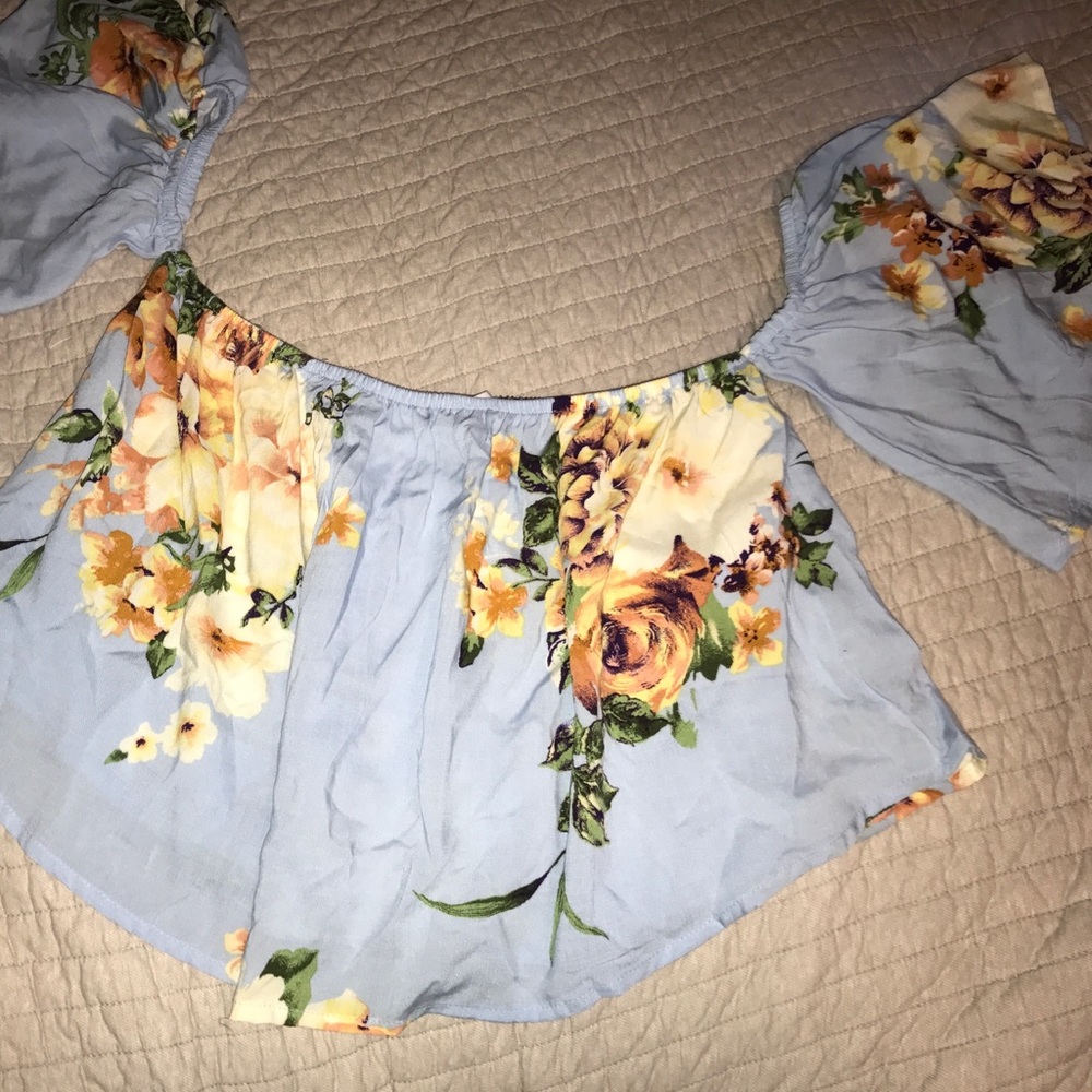 Floral crop top