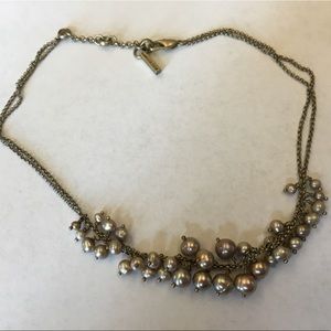 Kenneth Cole pearl and chains choker