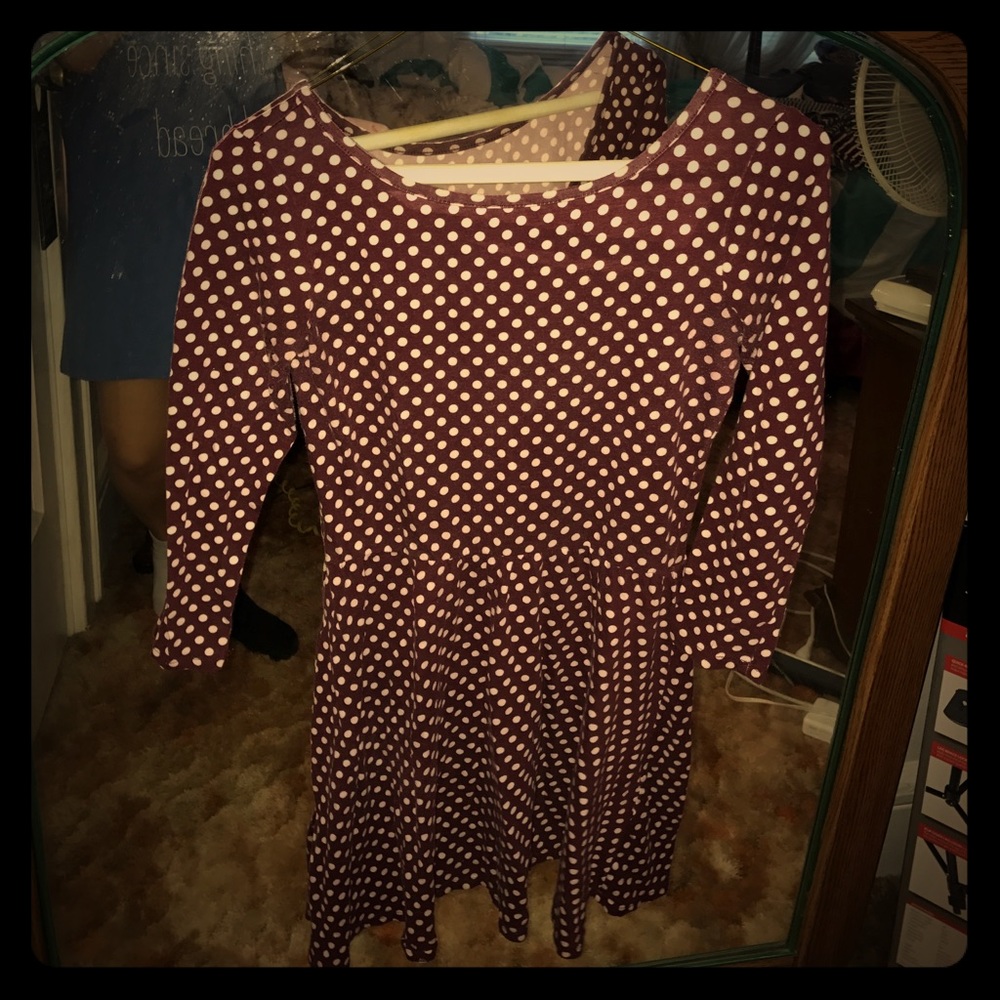 Delia's Dotted Mid Sleeve Dress