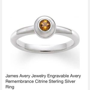 James Avery Birthstone Ring, Citrine and Silver