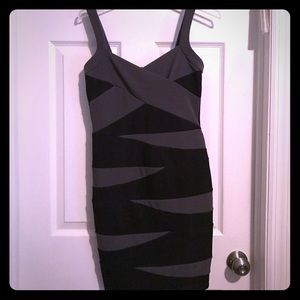 Black and greY dress