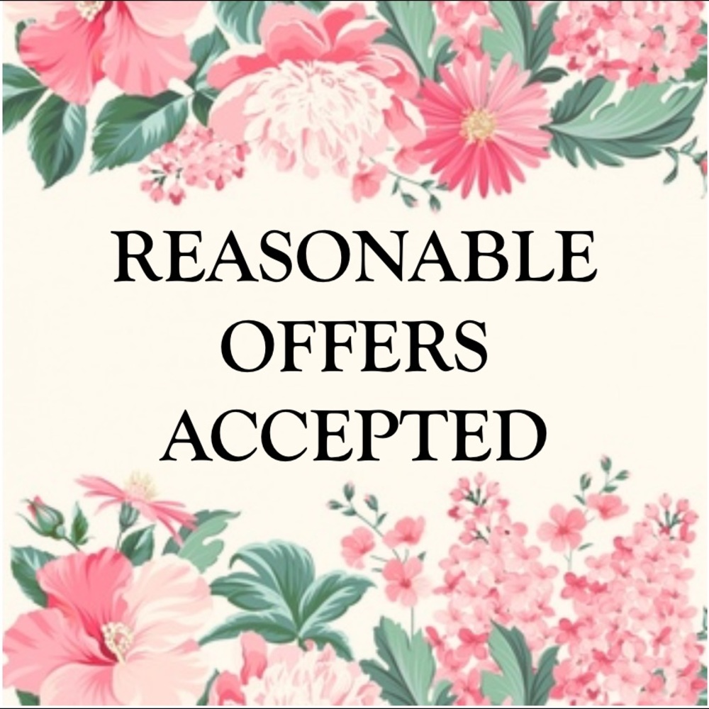 Reasonable offers accepted on most items over $10