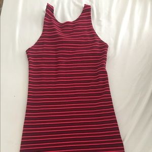 Topshop striped little red dress