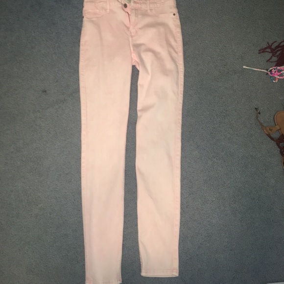 Abercrombie and Fitch Light Pink Jeans - Picture 1 of 3