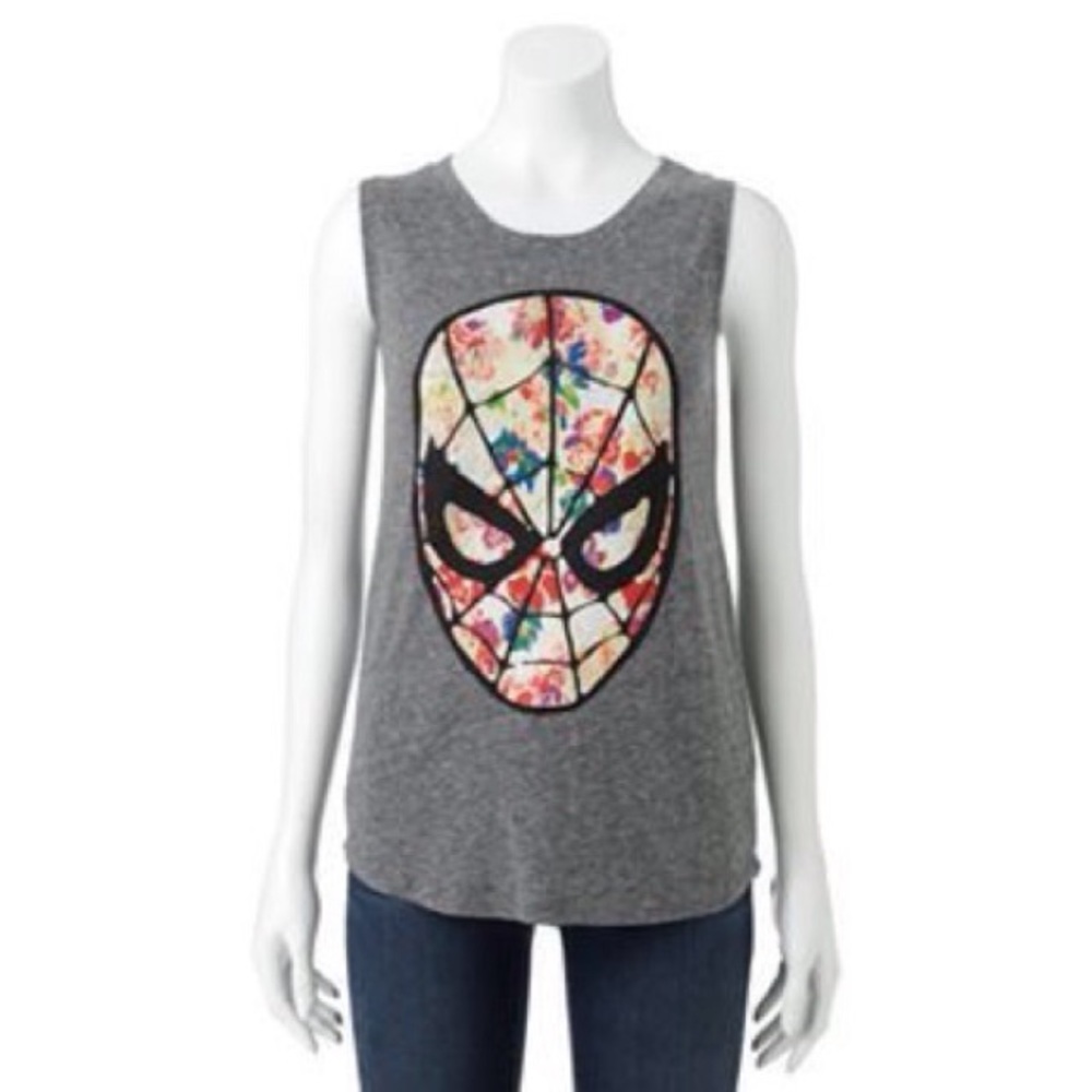 Marvel spider man floral shirt