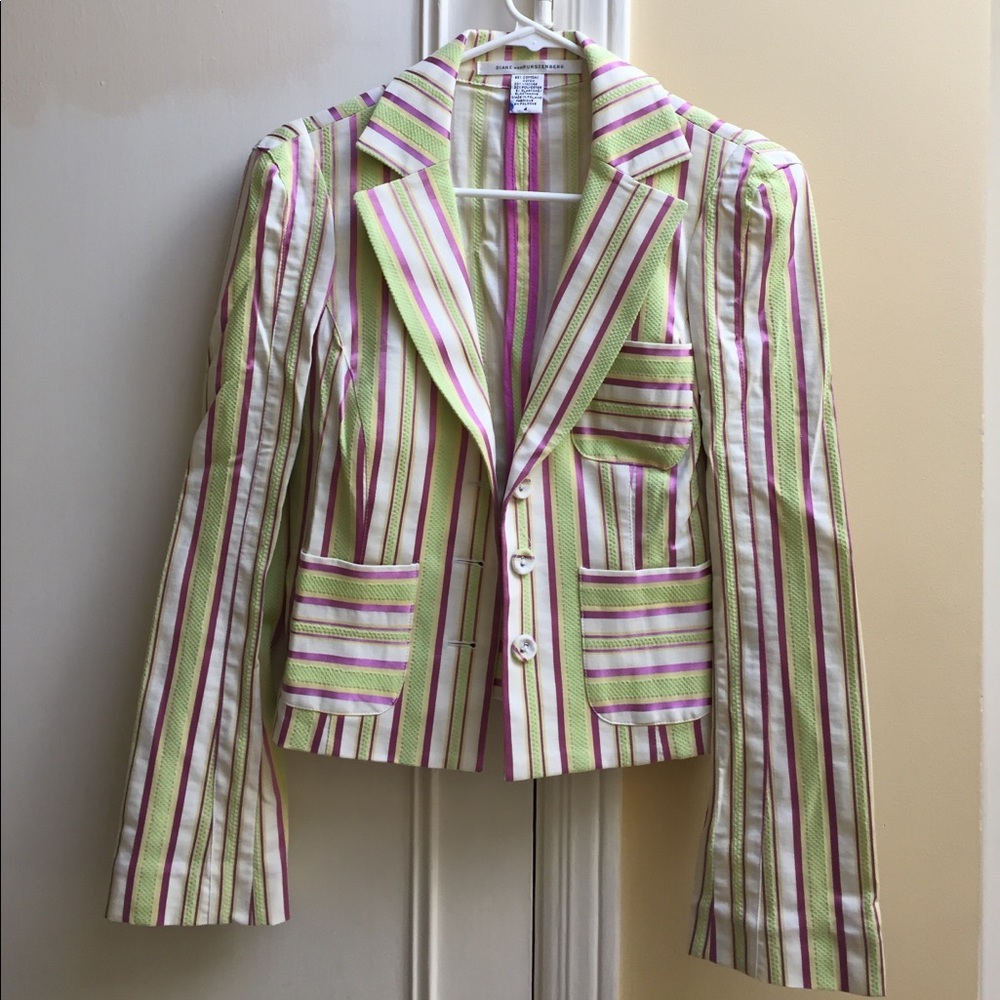 Diane von Fusrtenberg striped blazer