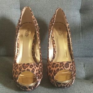 High heels Charlotte Russe leopard shoes