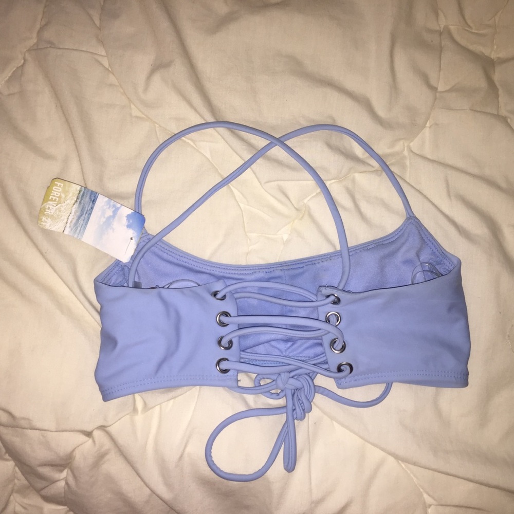 Strappy Light Blue Swimsuit Bikini