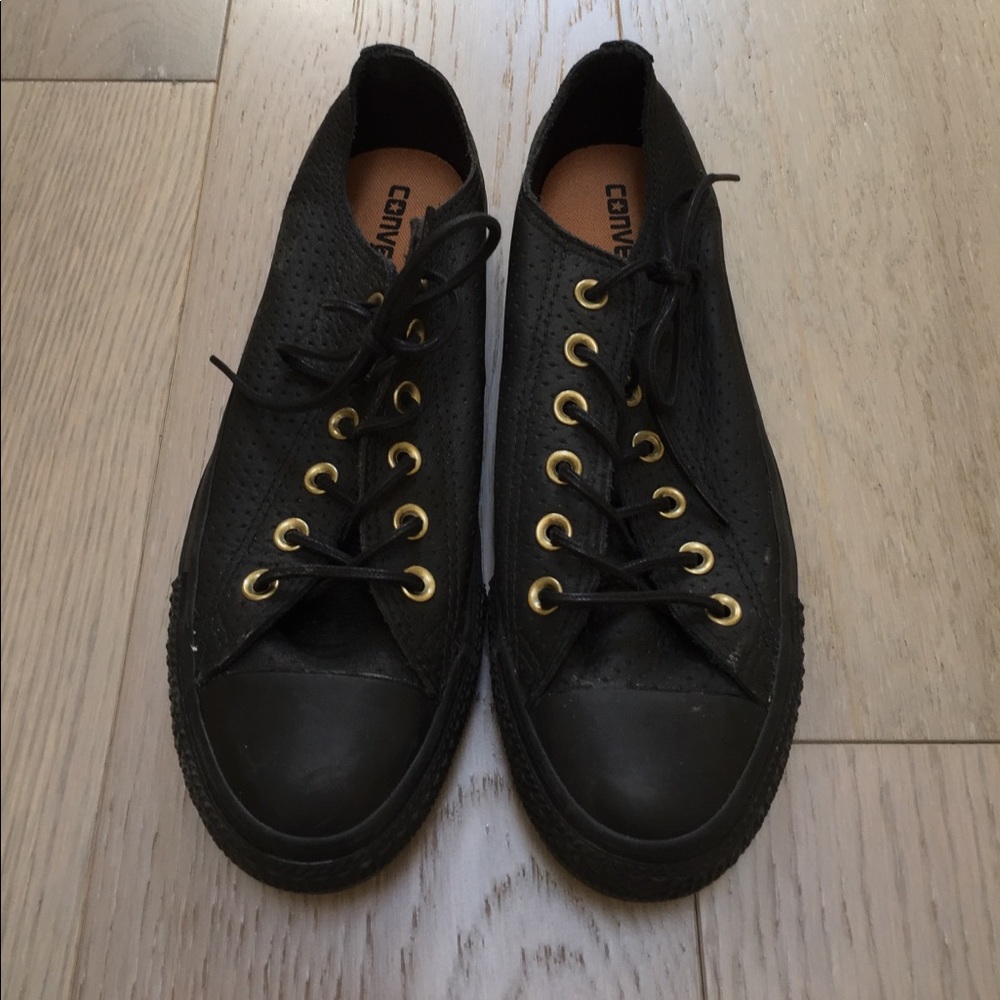 Black Leather Converse
