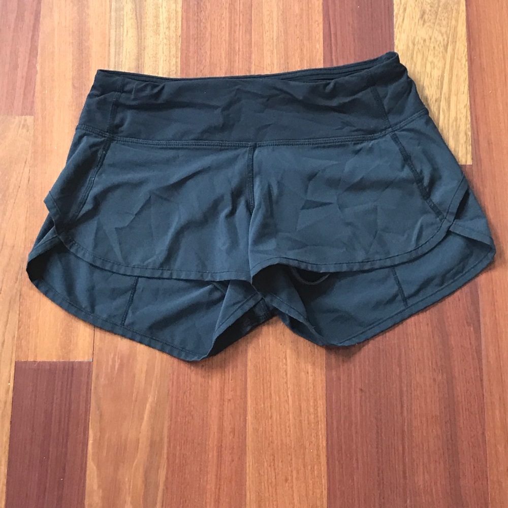 LULULEMON 2- way stretch speed shorts! (Black)