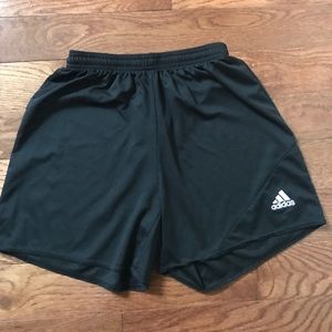 All black adidas shorts