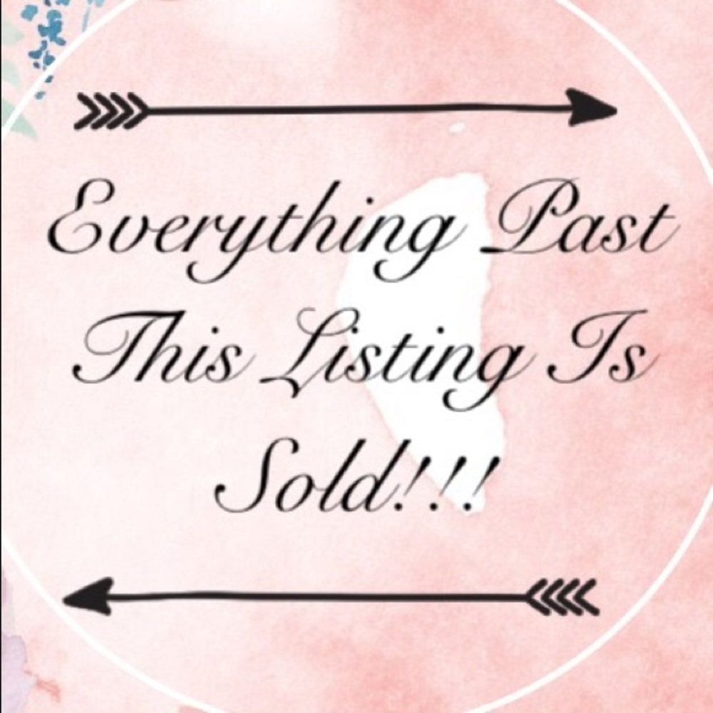 Everything past this point is sold!