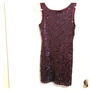 Purple sequins dress