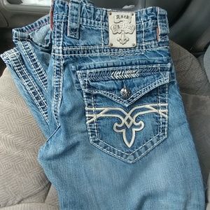 Mens Rock revival jeans