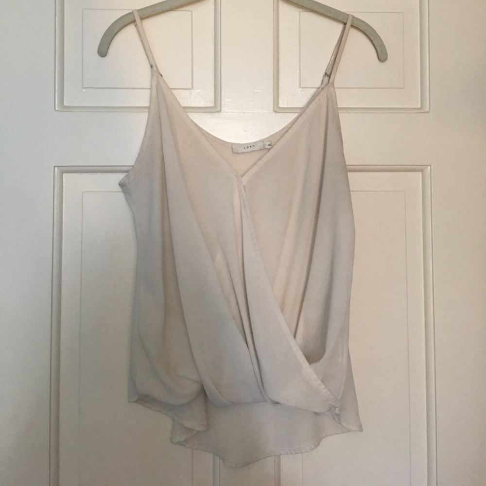 LUSH cream draped tank