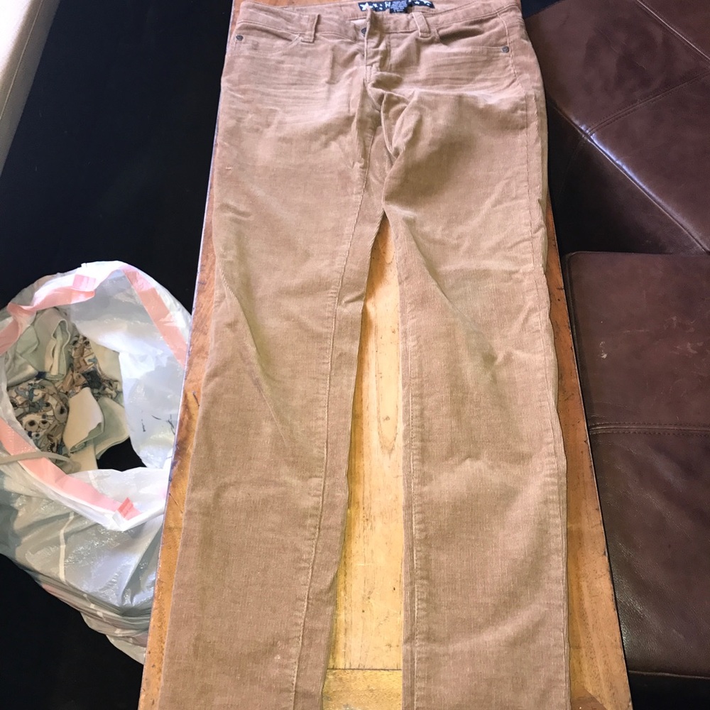 Tan celebrity pink corduroy jeans