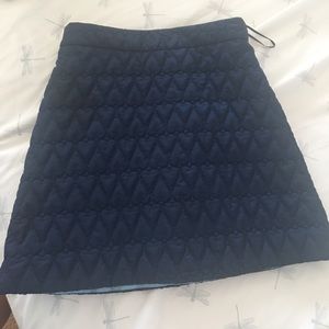top shop skirt with heart detailing..