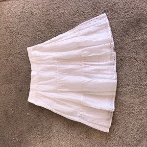 White LOFT skirt