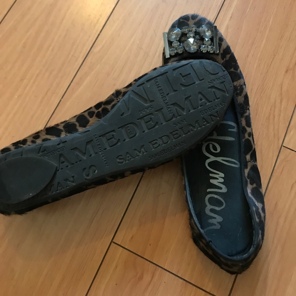 Sam Edelman pony hair flat with diamonds - Picture 3 of 3