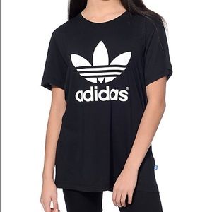 adidas Boyfriend Trefoil Black T-Shirt