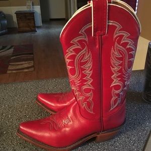 Nocona Red Cowgirl boots size 6.5