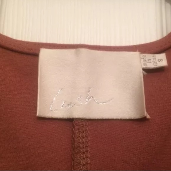 LUSH fitted beaded mauve dress, small - Picture 3 of 4