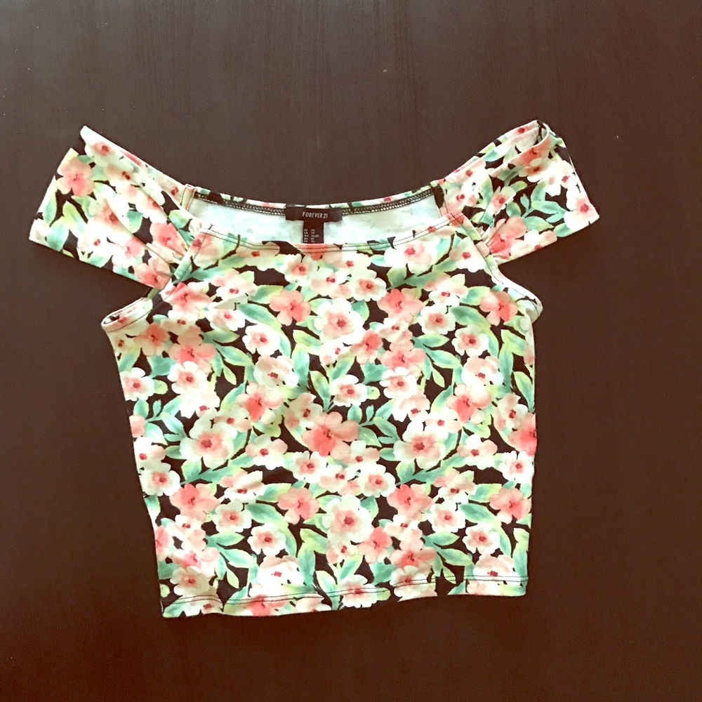 Off the shoulder crop top