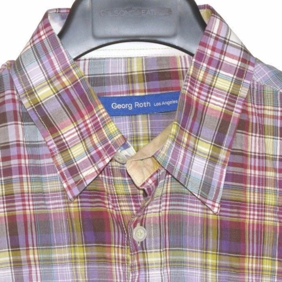 Georg Roth (Large) Purple Green Button Front - Picture 2 of 5