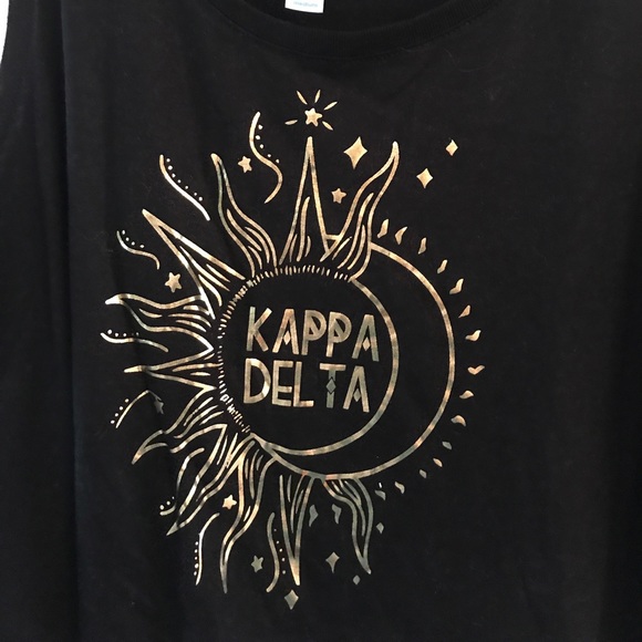 Kappa Delta KD Gold Foil Tank - Picture 2 of 3