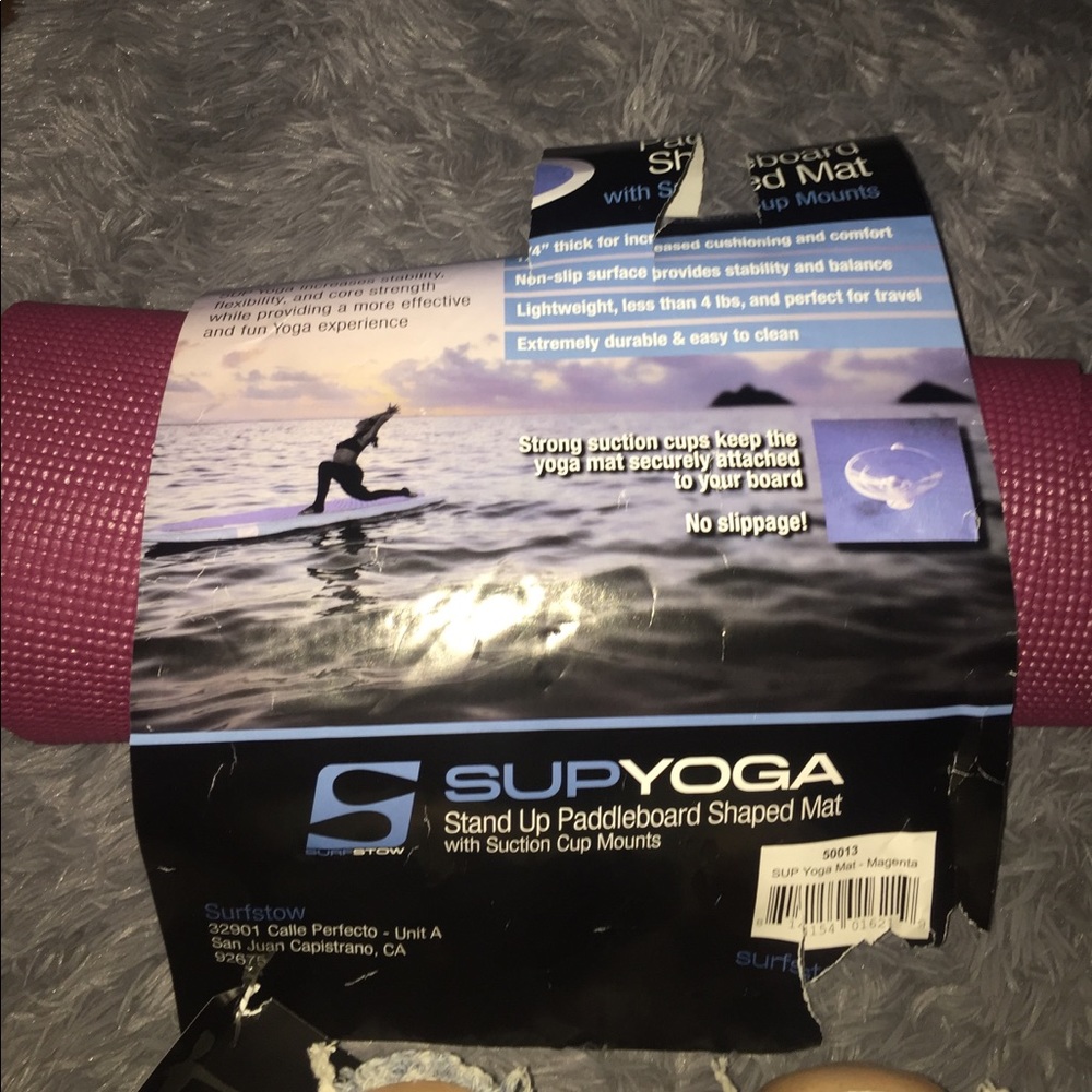 Paddle board shaped mat