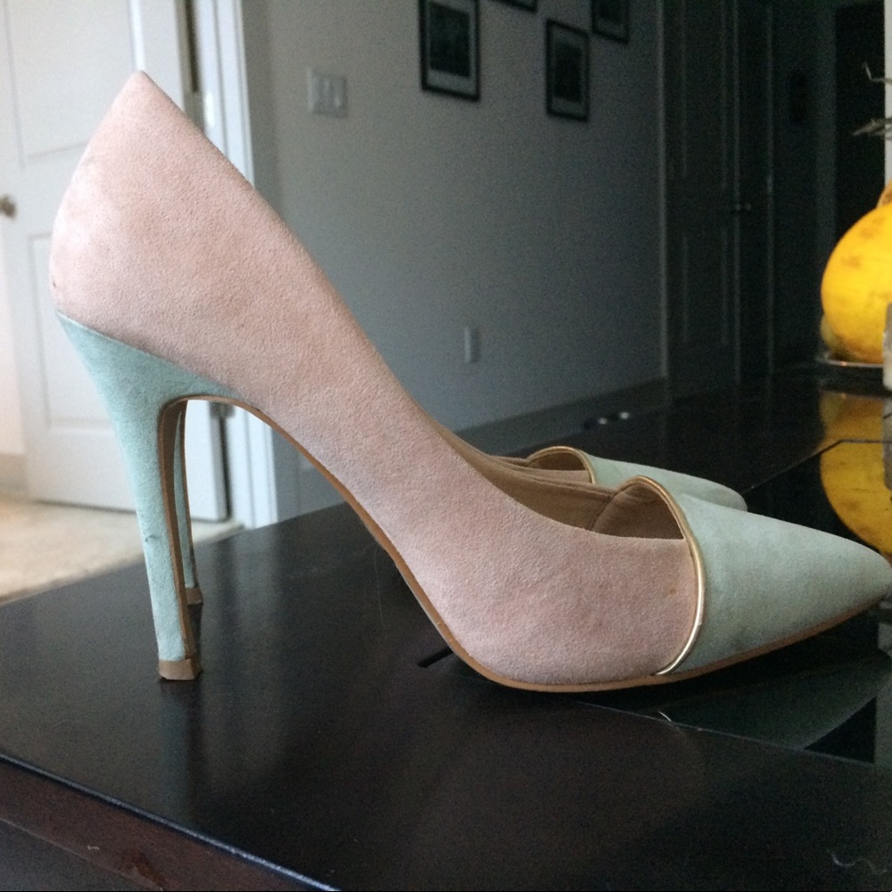 Suede hight heels